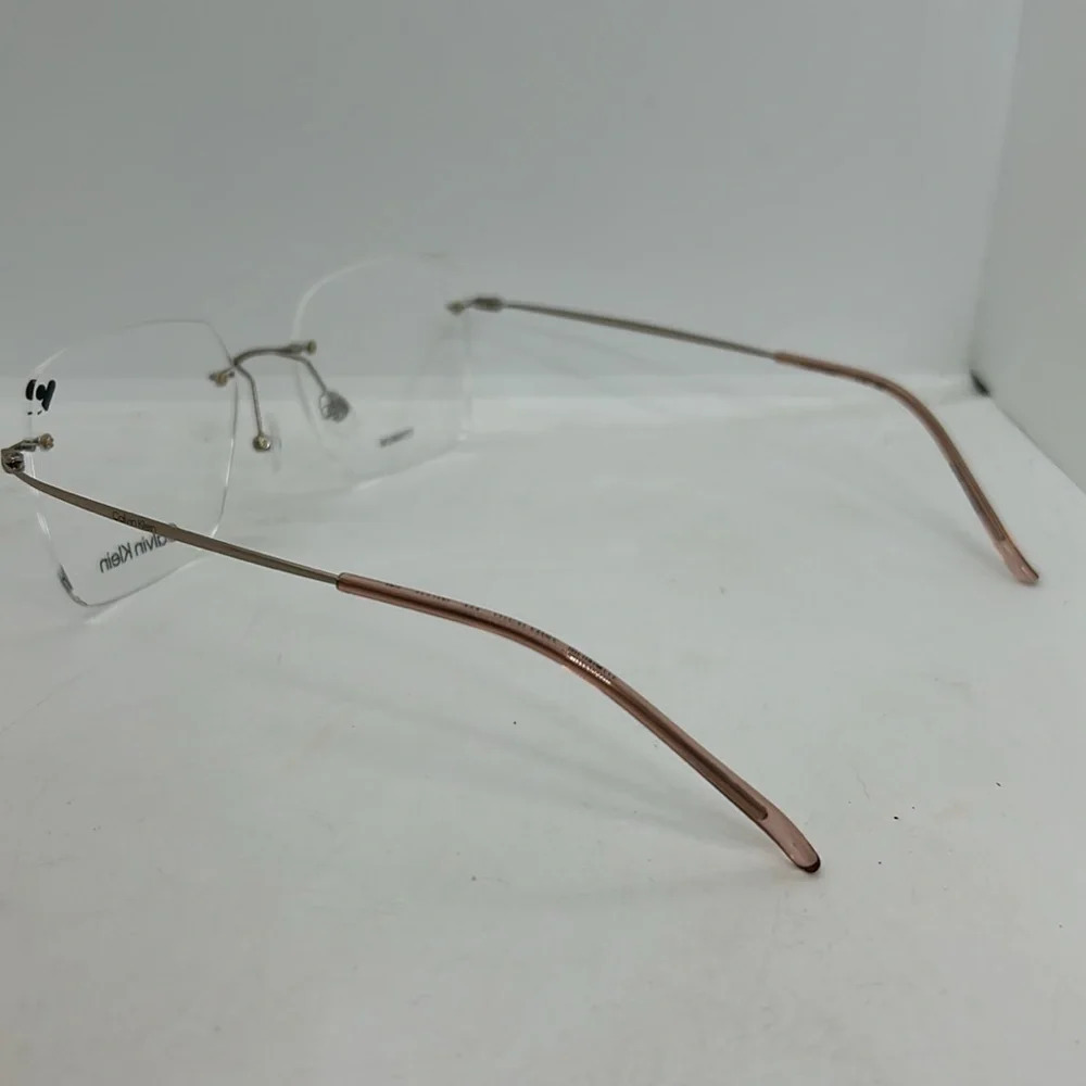 Calvin Klein CK22125TC Unisex Eyeglasses Frames 55-17-150 Rimless NWT - Picture 4 of 7